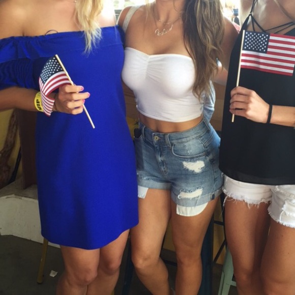 Zara Off-shoulder short sleeve dress - Picture 3 of 5